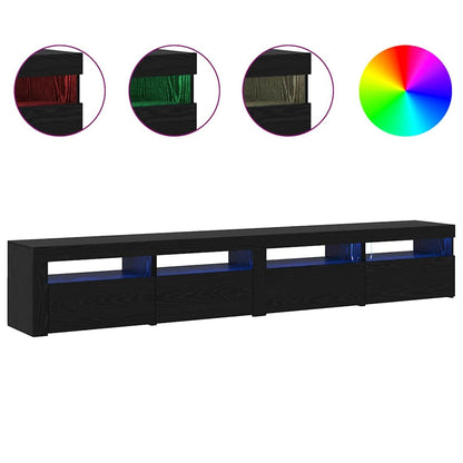 TV-Schrank-Set 3 pcs Schwarze Eiche 240 x 35 x 40 cm