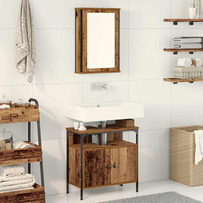 Badezimmermöbel Set 2 pcs Braun 60 x 30 x 60 cm Holzwerkstoff