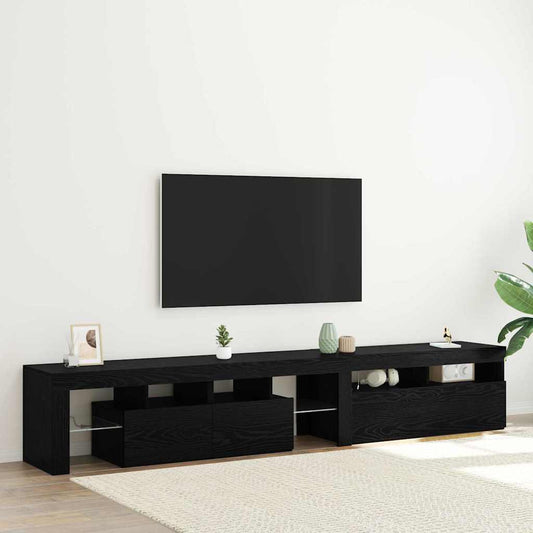 TV-Schränke 2 pcs Schwarze Eiche 290 x 36,5 x 40 cm