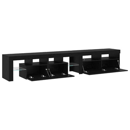 TV-Schränke 2 pcs Schwarze Eiche 290 x 36,5 x 40 cm