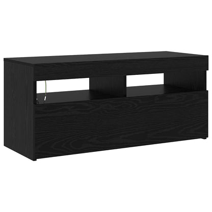 TV-Schränke 2 pcs Schwarze Eiche 290 x 36,5 x 40 cm