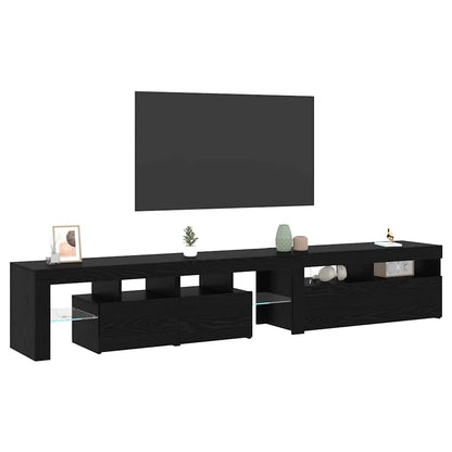 TV-Schränke 2 pcs Schwarze Eiche 290 x 36,5 x 40 cm