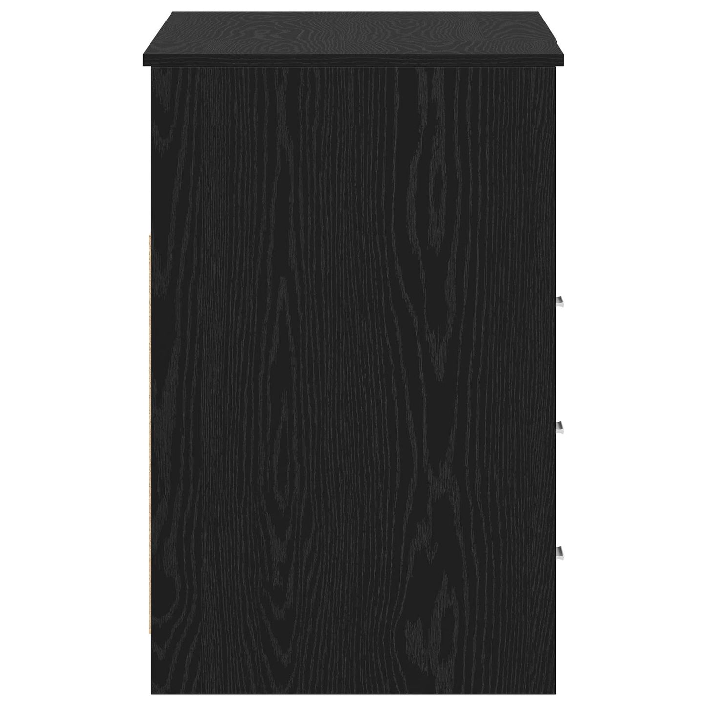 Schreibtisch 2 pcs Schwarz Eichen-Optik 140 x 50 x 76 cm