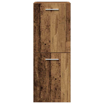 Badezimmermöbel Set Wandmontiert 4 pcs Altholz 30 x 30 x 130 cm
