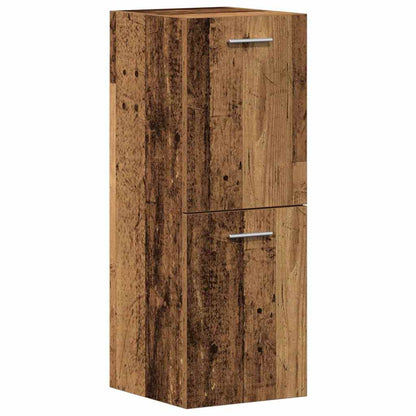 Badezimmermöbel Set Wandmontiert 4 pcs Altholz 30 x 30 x 130 cm