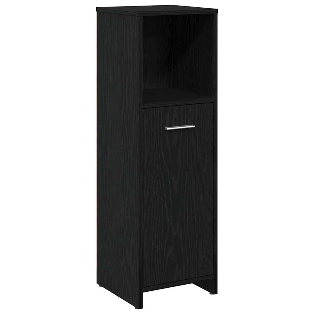 Badezimmermöbel Set 4 pcs Schwarze Eiche 30 x 30 x 183,5 cm