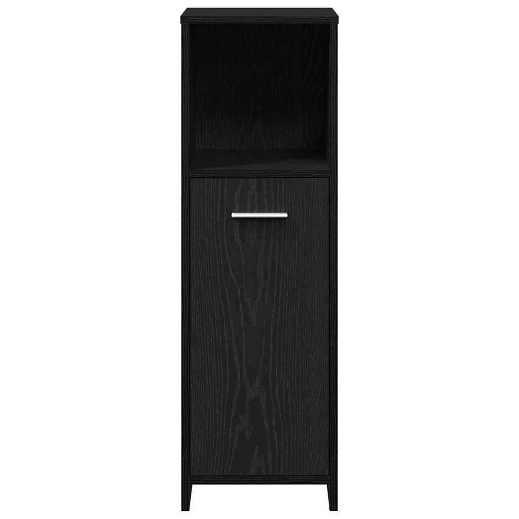 Badezimmermöbel Set 4 pcs Schwarze Eiche 30 x 30 x 183,5 cm