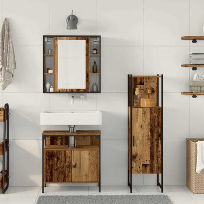 Badezimmermöbel Set 3 pcs Braun 60 x 30 x 60 cm Holzwerkstoff