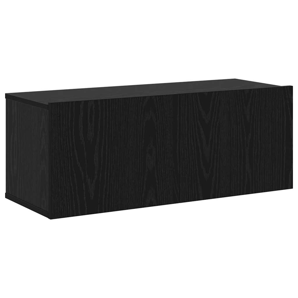 TV-Cabinet-Set 7 pcs Schwarze Eiche 100 x 30 x 30 cm