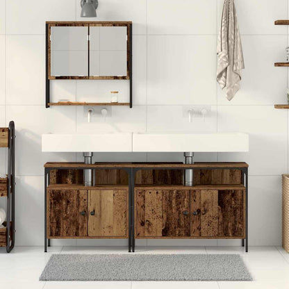 Badezimmermöbel Set 3 pcs Braun 80 x 30 x 60 cm Holzwerkstoff