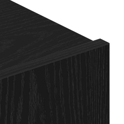 TV-Möbel-Set Wandmontiert 6 pcs Schwarze Eiche 100 x 30 x 30 cm