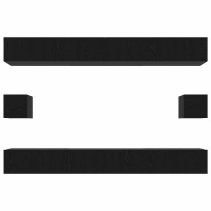 TV-Möbel-Set 8 pcs Schwarz Eichen-Optik 100 x 30 x 30 cm