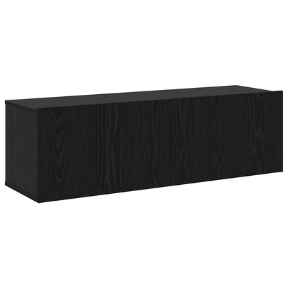 TV-Möbel-Set 4 pcs Schwarze Eiche 30,5 x 30 x 110 cm