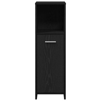 Badezimmermöbelset 4 pcs Schwarze Eiche 30 x 30 x 183,5 cm