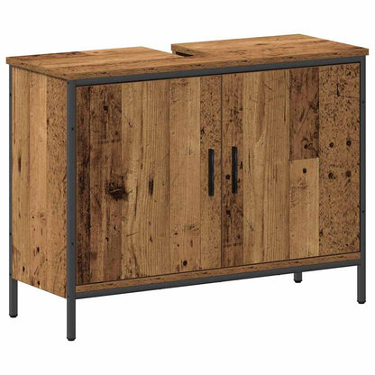 Badezimmermöbel Set mit Regal 4 pcs Braun 33 x 33 x 185.5 cm