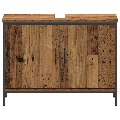 Badezimmermöbel Set mit Regal 4 pcs Braun 33 x 33 x 185.5 cm