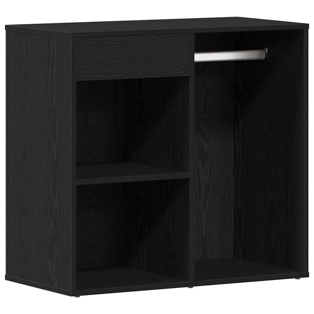 LED Schminktisch Schwarze Eiche 140 x 40 x 140 cm Holzwerkstoff