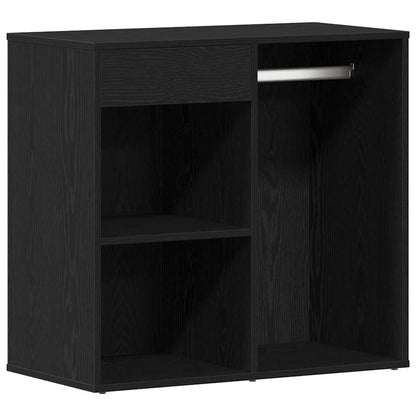 LED Schminktisch Schwarze Eiche 140 x 40 x 140 cm Holzwerkstoff