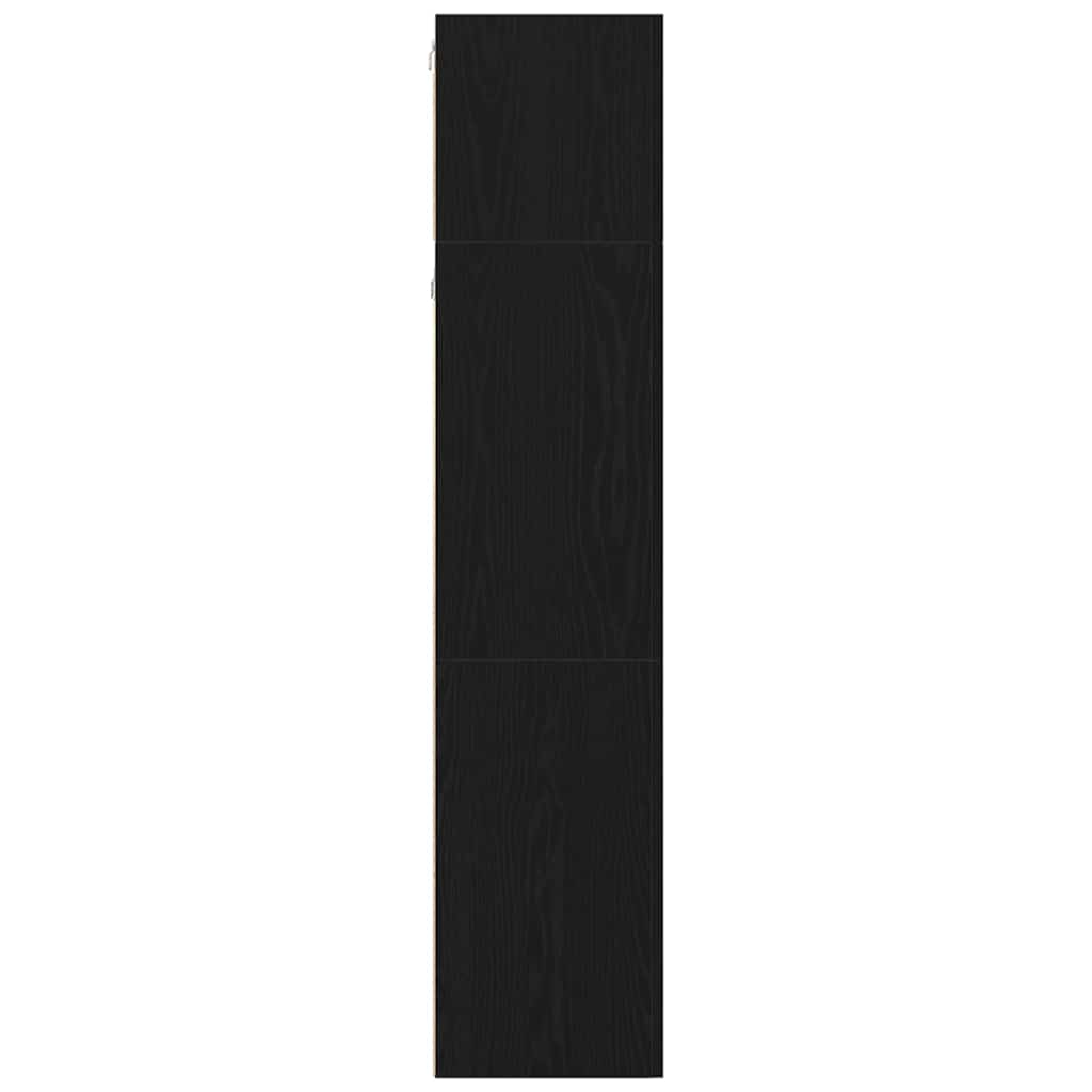 TV-Möbel-Set 4 pcs Schwarze Eiche 130,5 x 30 x 140 cm
