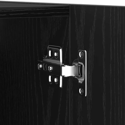 TV-Möbel-Set Wandmontiert 3 pcs Schwarze Eiche 100 x 30 x 30 cm