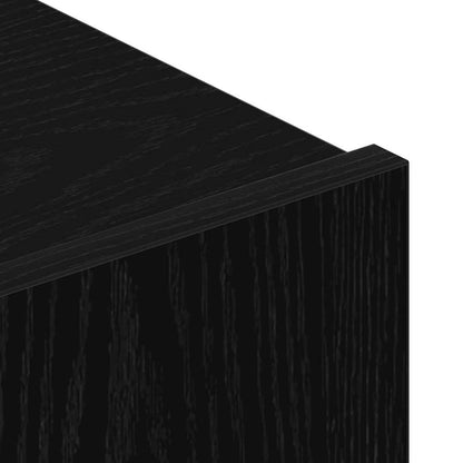 TV-Möbel-Set Wandmontiert 2 pcs Schwarze Eiche 100 x 30 x 30 cm