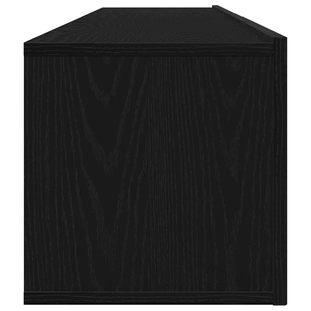 TV-Möbel-Set Wandmontiert 2 pcs Schwarze Eiche 100 x 30 x 30 cm