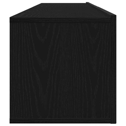 TV-Möbel-Set Wandmontiert 2 pcs Schwarze Eiche 100 x 30 x 30 cm