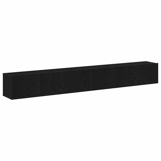 TV-Möbel-Set 3 pcs Schwarze Eiche 80 x 30 x 30 cm Holzwerkstoff