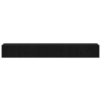 TV-Möbel-Set 3 pcs Schwarze Eiche 80 x 30 x 30 cm Holzwerkstoff