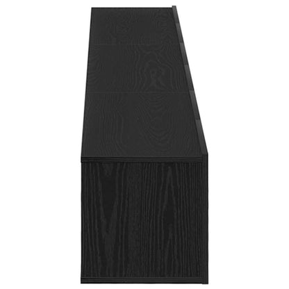 TV-Möbel-Set 3 pcs Schwarze Eiche 80 x 30 x 30 cm Holzwerkstoff