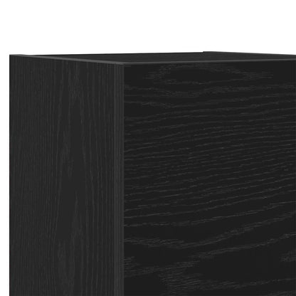 TV-Möbel-Set 4 pcs Schwarze Eiche 80 x 30 x 30 cm Holzwerkstoff