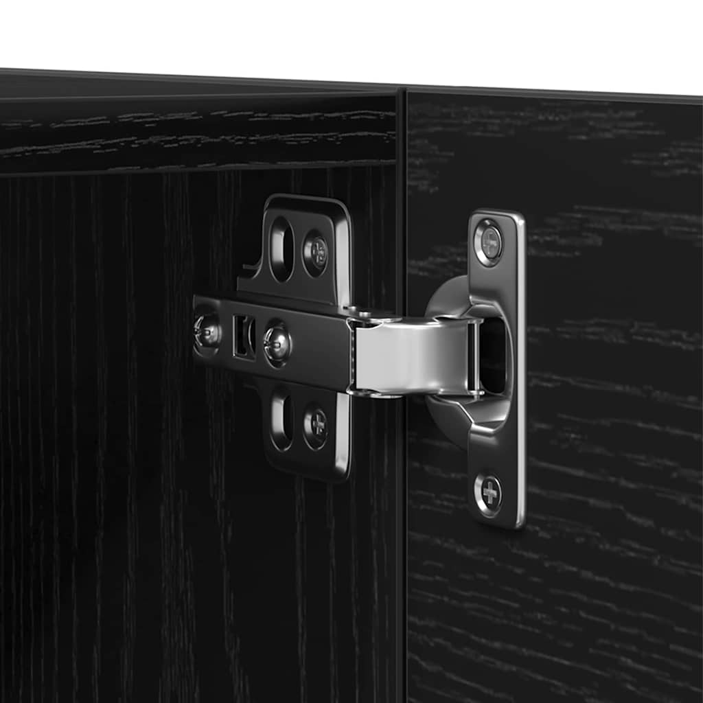 TV-Möbel-Set 4 pcs Schwarze Eiche 80 x 30 x 30 cm Holzwerkstoff