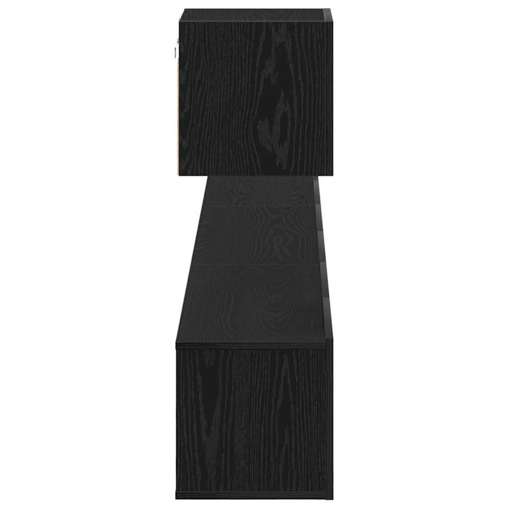 TV-Möbel-Set 4 pcs Schwarze Eiche 80 x 30 x 30 cm Holzwerkstoff