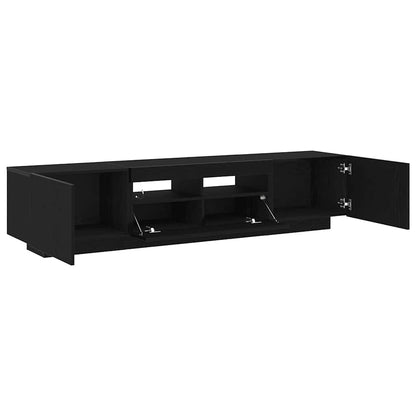 TV-Schränk 2 pcs Schwarz 180 x 35 x 40 cm Holzwerkstoff