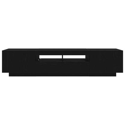 TV-Schränk 2 pcs Schwarz 180 x 35 x 40 cm Holzwerkstoff