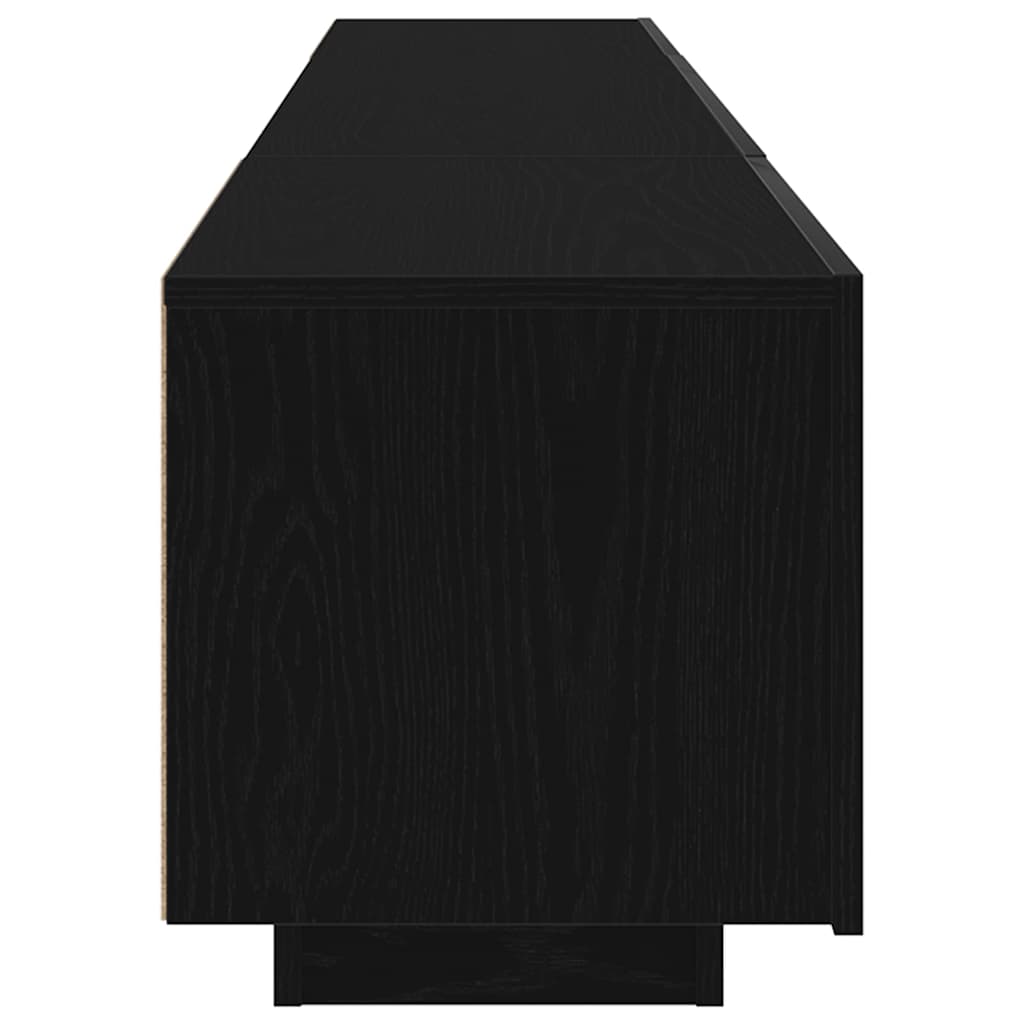 TV-Schränk 2 pcs Schwarz 180 x 35 x 40 cm Holzwerkstoff