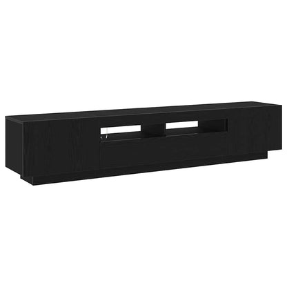 TV-Schränk 2 pcs Schwarz 200 x 35 x 40 cm Holzwerkstoff