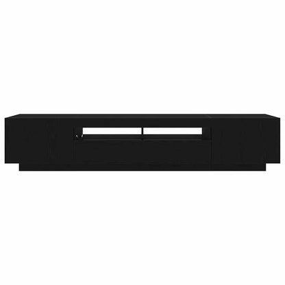 TV-Schränk 2 pcs Schwarz 200 x 35 x 40 cm Holzwerkstoff
