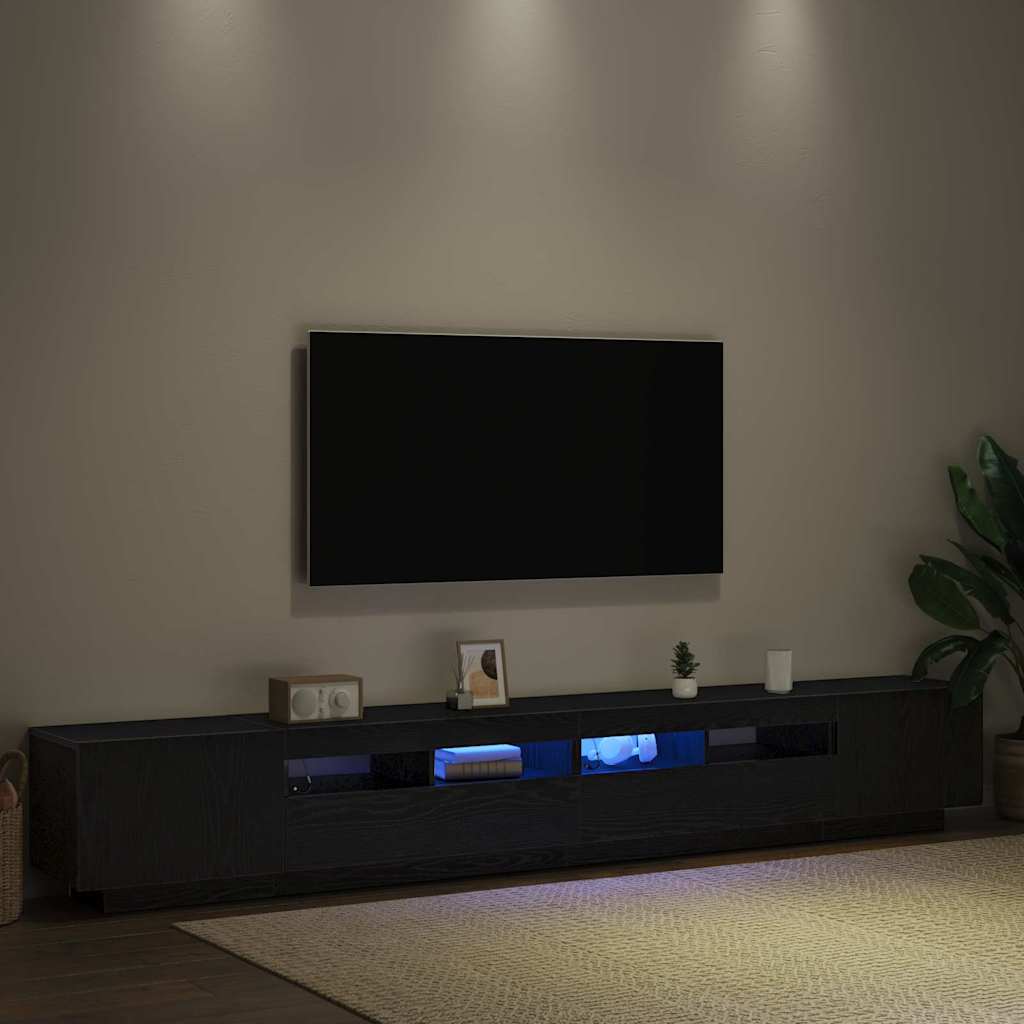 TV-Schränk 3 pcs Schwarz 260 x 35 x 40 cm Holzwerkstoff