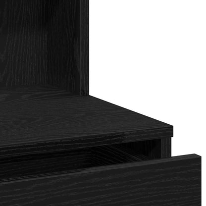 Schminktisch Set Schwarze Eiche 60 x 40 x 140 cm Holzwerkstoff