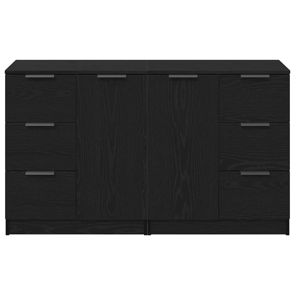 Sideboard Schwarze Eiche 180 x 30 x 70 cm Holzwerkstoff
