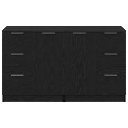 Sideboard Schwarze Eiche 180 x 30 x 70 cm Holzwerkstoff