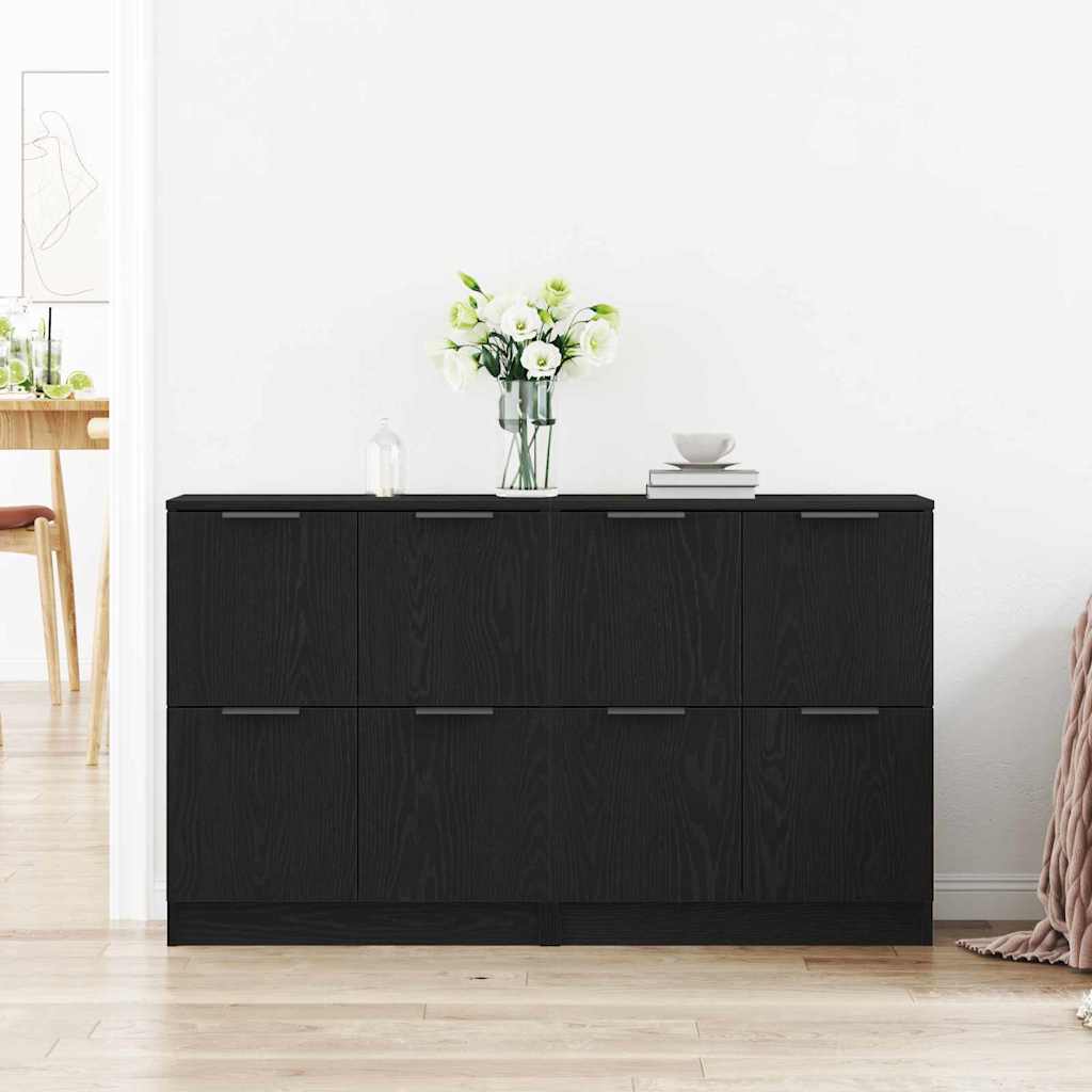 Anrichte Schwarze Eiche 180 x 30 x 70 cm Holzwerkstoff