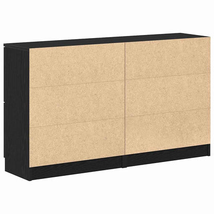 Anrichte Schwarze Eiche 180 x 30 x 70 cm Holzwerkstoff