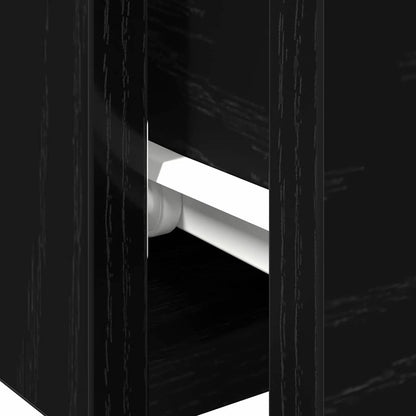 Wandschrank 2 pcs Schwarze Eiche 68 x 30 x 20 cm Holzwerkstoff