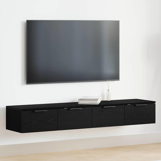 Wandschrank 2 pcs Schwarze Eiche 68 x 30 x 20 cm Holzwerkstoff