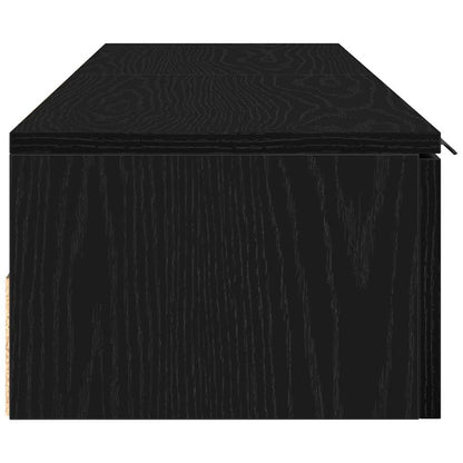 Wandschrank 2 pcs Schwarze Eiche 68 x 30 x 20 cm Holzwerkstoff