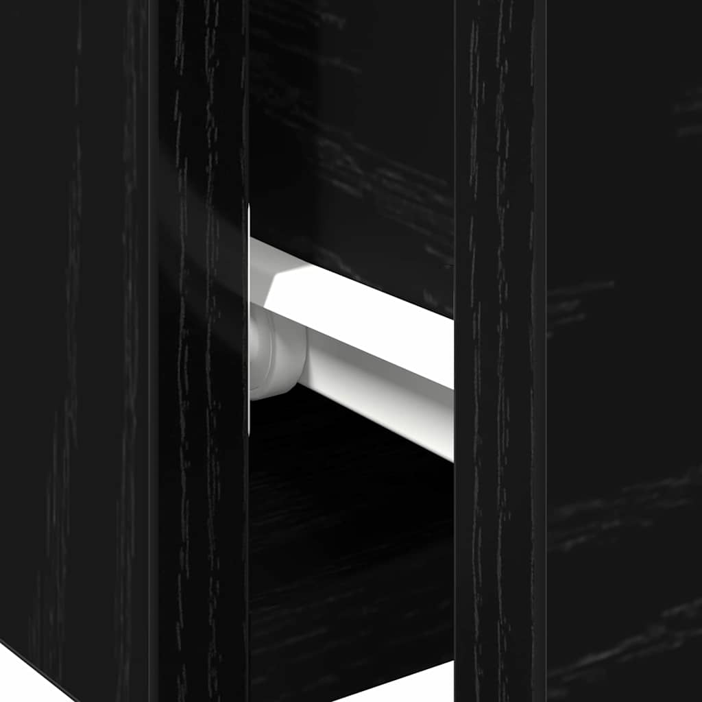 Wandschrank 2 pcs Schwarze Eiche 102 x 30 x 20 cm Holzwerkstoff