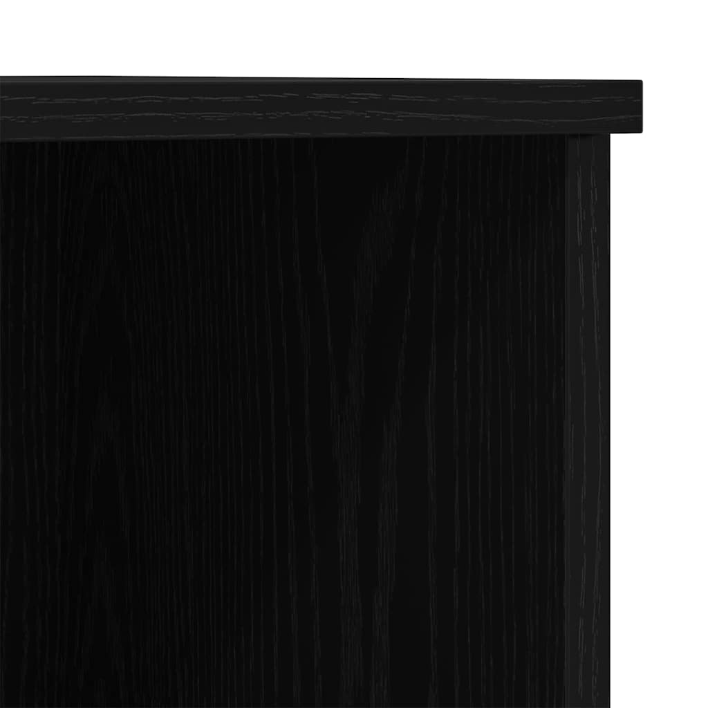 Highboard Schwarze Eiche 132 x 35,5 x 103,5 cm Holzwerkstoff