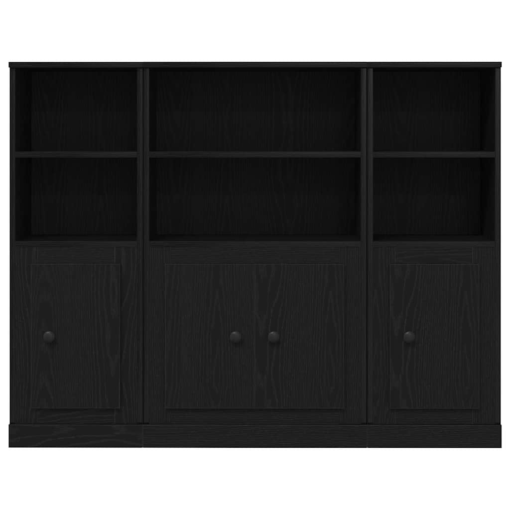 Highboard Schwarze Eiche 132 x 35,5 x 103,5 cm Holzwerkstoff